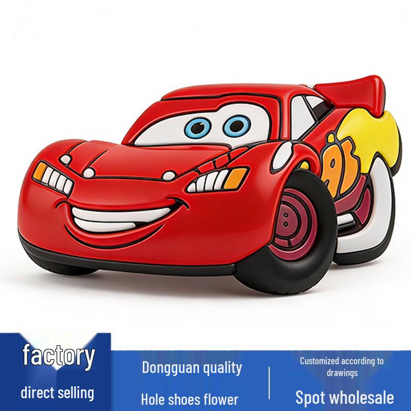 Racing Series PVC Shoe Flower Buckles and Decorative Accessories