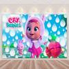 Cartoon Cute Cry Babiesed Birthday Party Decorations Lovely Blind Box Doll Backdrop Baby Shower Supplies Child Room Wall Hanging