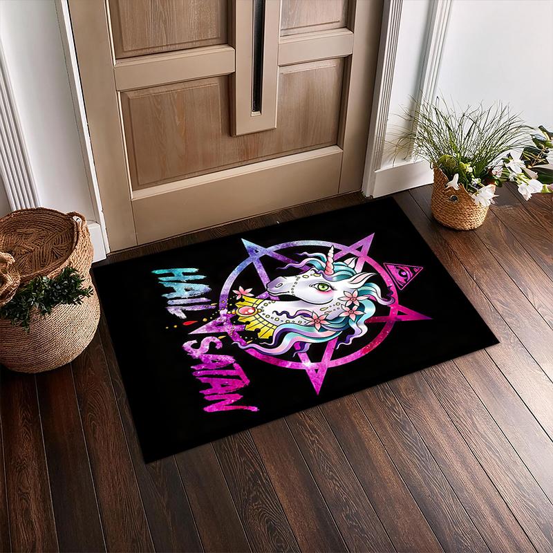 1pc Unicorn Carpet Rug for Living Room Bedroom Home Sofa Decoration,Kids play Non-slip Floor Mat