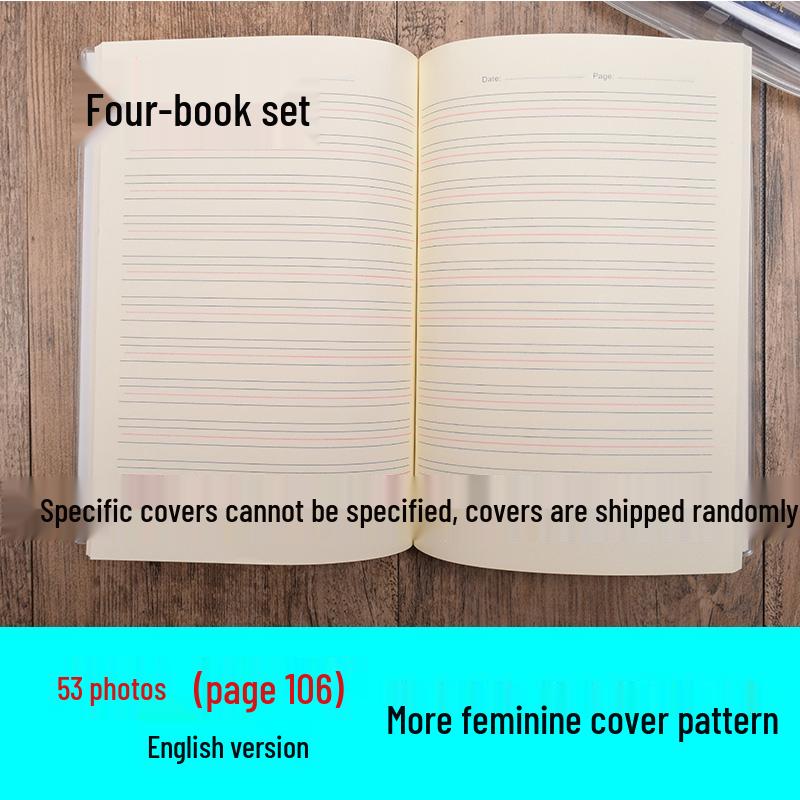 Rubber-Covered A5 Grid & Lined Notebook for Student Use.