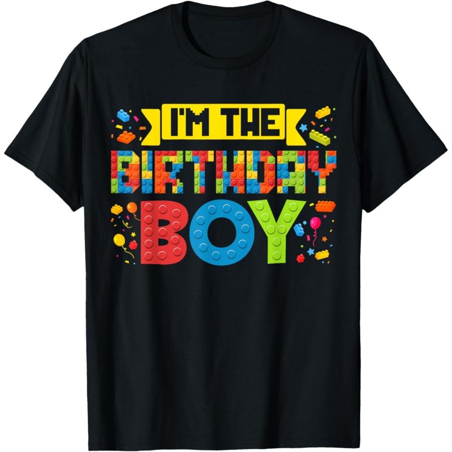 

I m The Birthday Boy Master Builder Building Bricks Blocks T-Shirt XXXXXL чорний