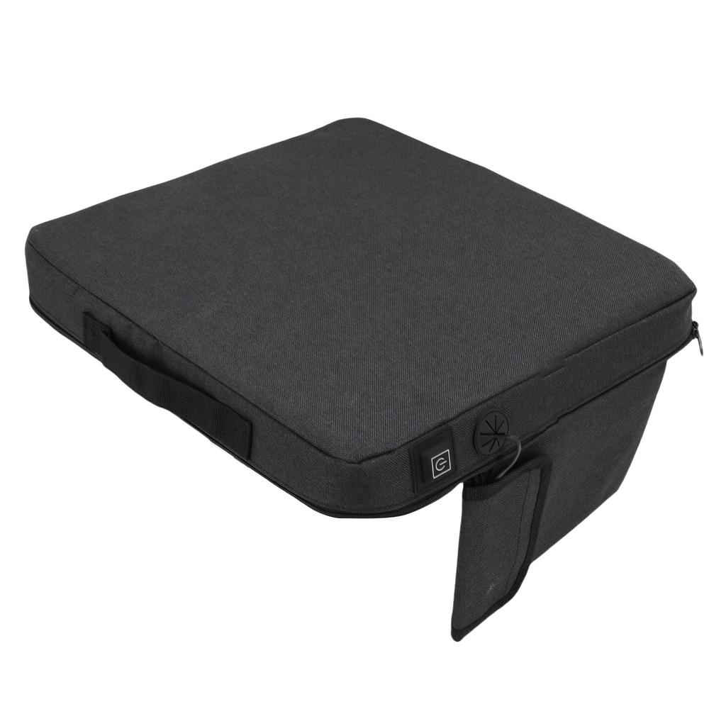 Tragbares beheiztes Sitzkissen Memory-Schaum USB Heizstuhlauflage mit 3 Heizstufen für Stadion Outdoor Camping Angeln