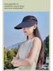 Atmungsaktiver Sonnenhut mit UV-Schutz, großer Krempe und Gesichtsschutz für das Radfahren im Freien