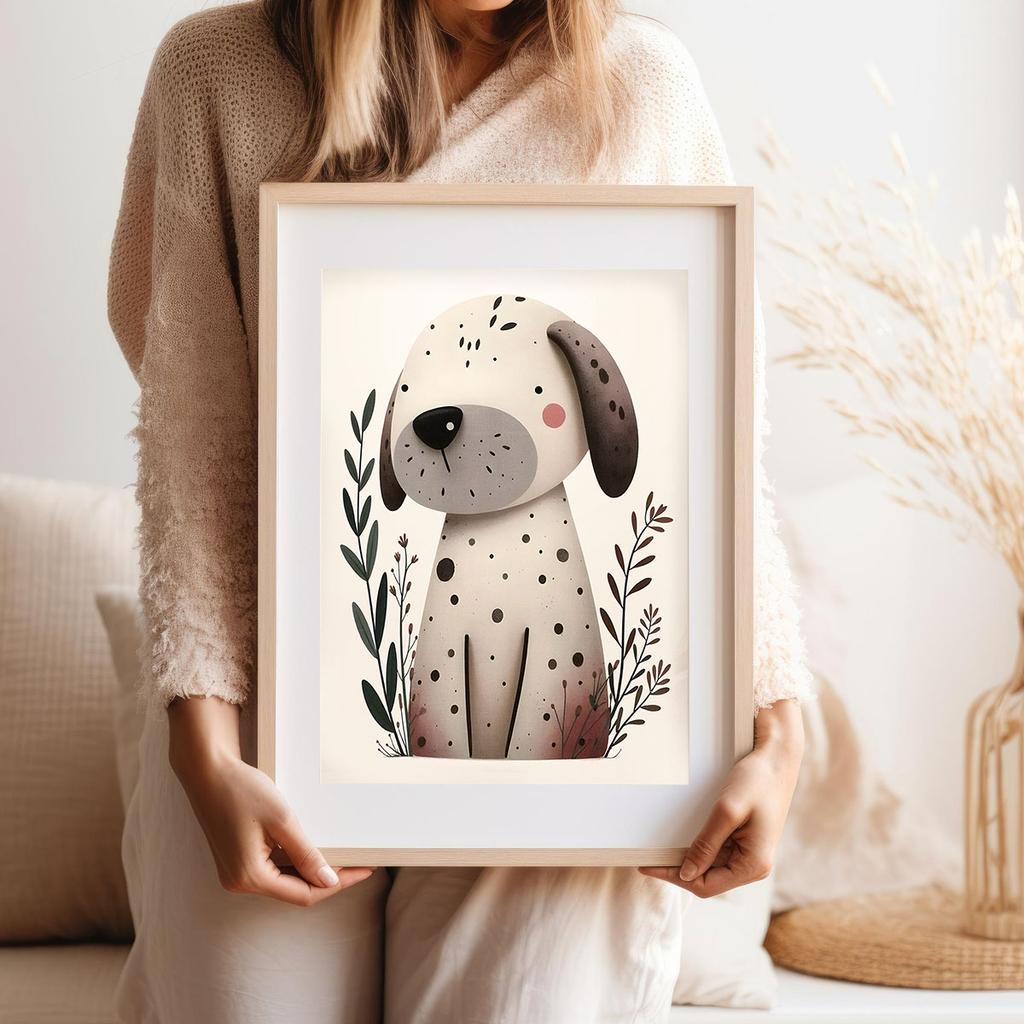Plakat plakaty dla dzieci pies ilustracja