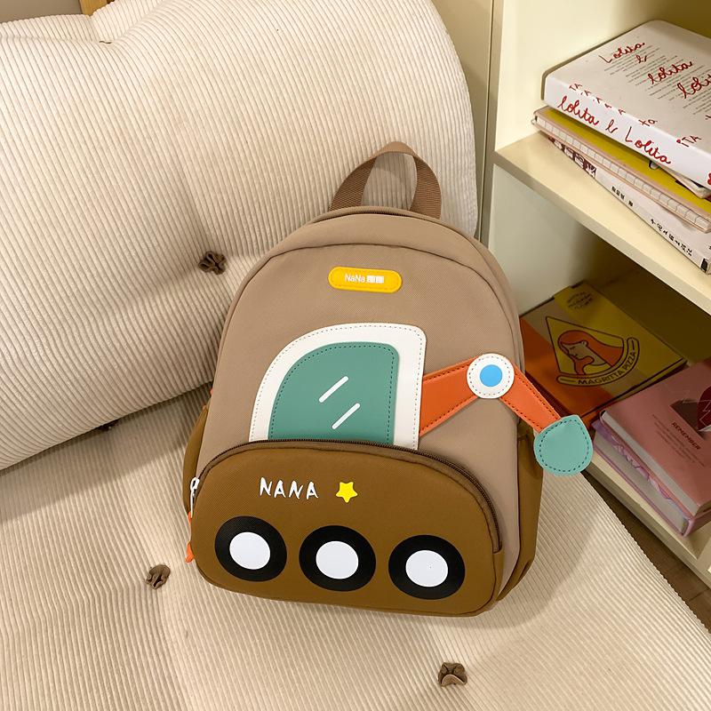 

Новый детский рюкзак, школьный рюкзак для детского сада с функцией снижения нагрузки, мультяшная машинка для мальчиков и девочек, сумка для активного отдыха, рюкзак. хаки