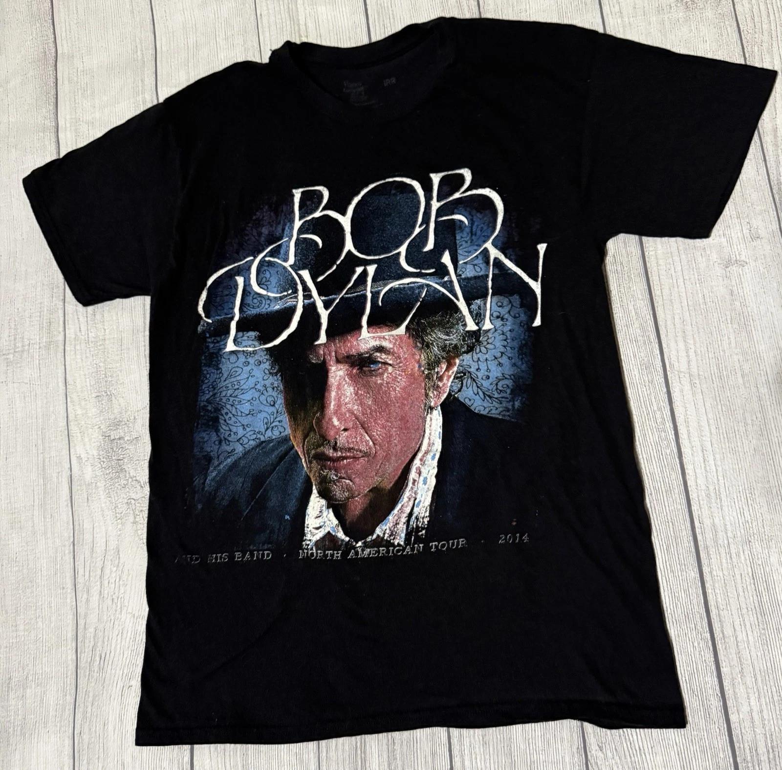 Bob Dylan and his band North American Tour 2014 Graphic T Shirt Men’s Medium M