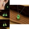 Adorable Glow In The Dark Halloween Earrings And Necklaces With Fun Ghostly Shapes