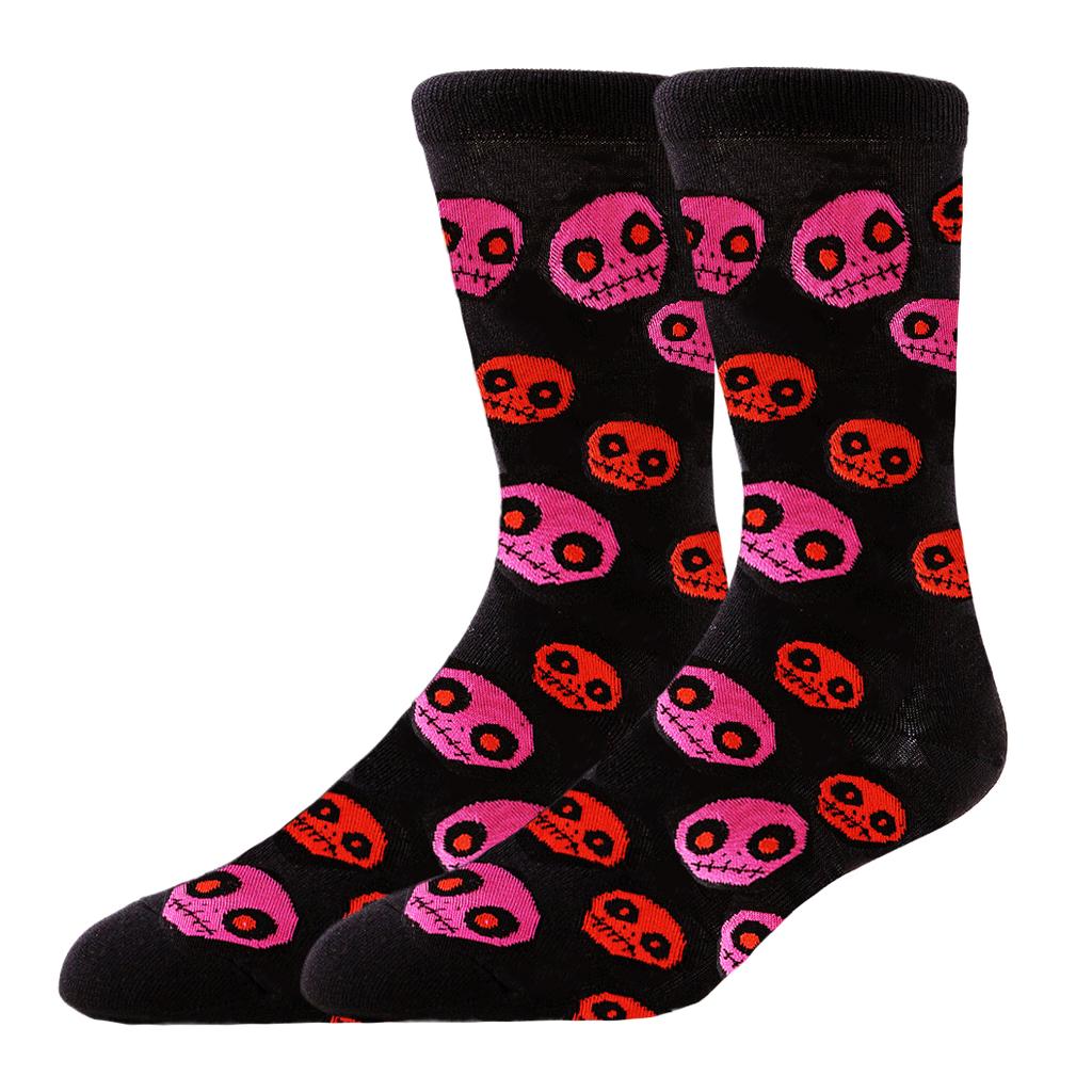 Men Women Tube Socks Sport Misfits Skull Rose Designer Creative Novelty Funny Happy Street Style Socks Skateboard Basketball
