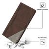 Applicable to iPhone16E leather case 17Pro matte splicing contrasting color card wallet protective case 14plus two-color