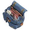 Coach Sac à dos en tissu Tabby 22 à cordon de serrage Petit sac à dos pour femme Indigo CZ747-B4IN