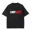 Rap Rock Limp Bizkit UK Europe Tour T-shirt Men Women Summer Washed Vintage Cotton Nostalgic Tee Streetwear