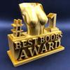 Best Ass Award Creative Best Boobs Award Ornament Funny Golden Trophy Statue for Home Party Decoration