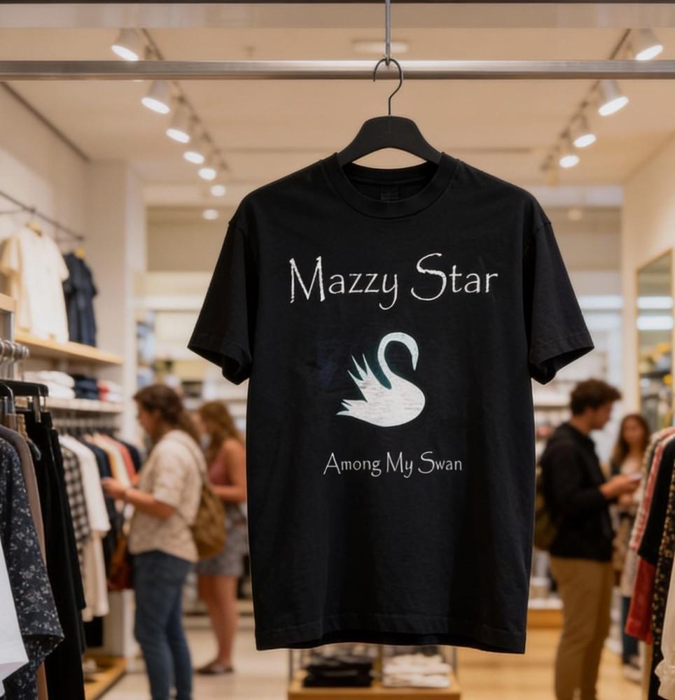 

Mazzy Star Among My Swan Black Cotton Unisex Black Tshirt Unisex T-Shirt XXXL