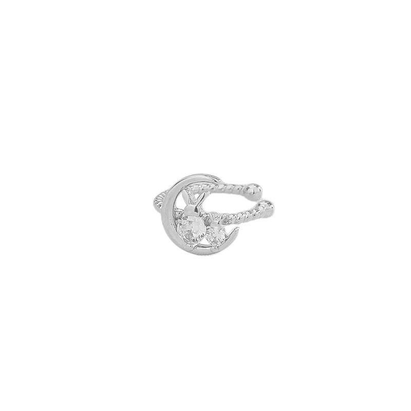 

1PC INS Y2K Cute Rabbit Ear Cilp For Women Simple Elegant Non Pierced Helix Tragus Fashion Ear Cilp Earring Jewelry Party Gift