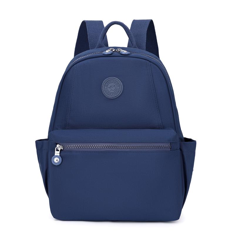 Damen Rucksack Nylon Studenten Schultasche Leicht Einfarbig Reise Rucksack