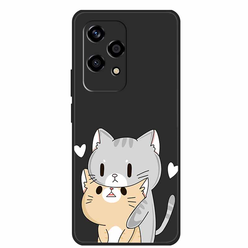 For Honor 200 Lite Cases Animals Soft TPU Painted Cat Phone Case Back Cover For Huawei Honor 200 Lite 5G Protection Bumper funda