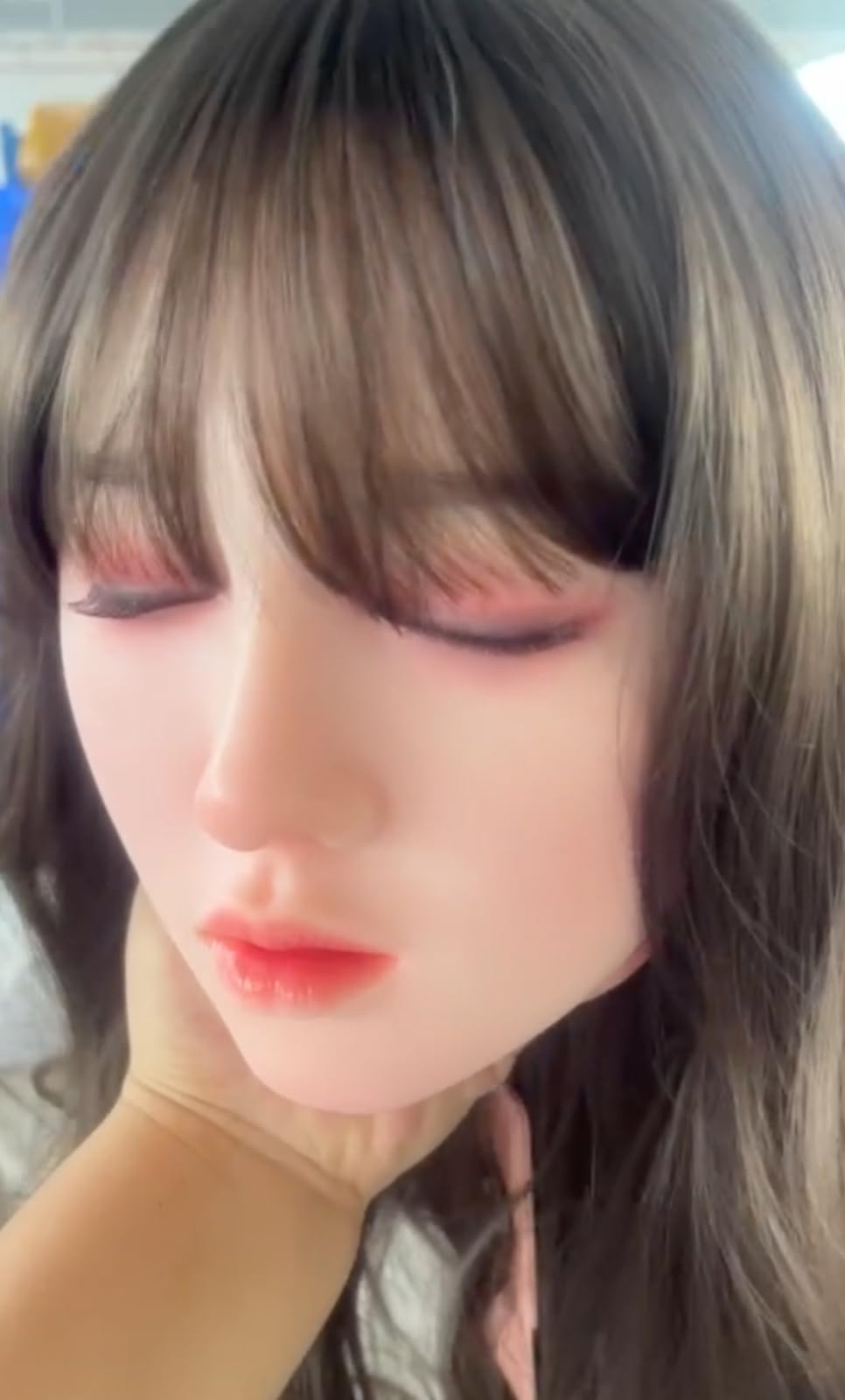 

figure head only silicone head head only wig type 2 types of connection methods wig type number NELOTY® 100% GJ-019 201817cm