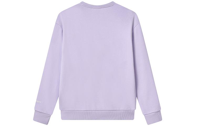Men's FILA Sweatshirts Unisex Light Xi Purple Crew Neck Thickened Regular