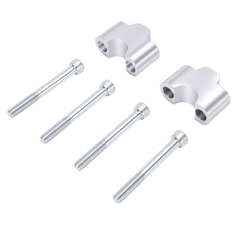 7 8in 22mm Handlebar Mount Clamp Riser 30mm Rise Height Aluminum Handlebar Riser for Motorcycle Dirt Bike ATV