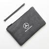 CRQ1 Suede Car Driving Document Bag Credit Cards Storage Bag ID Cover For Mercedes Benz W204 W205 W212 W213 W221 GLA GLC CLK GLA AMG