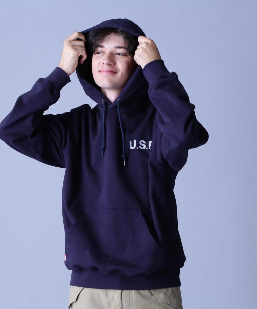 Avirex NAVAL PULLOVER Size PARK, Men's, M, 120, Navy, 783-3931008