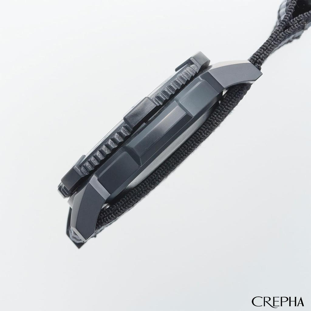 [Clefer] Kapesní hodinky Analogové hodinky s karabinou Vodotěsný nylonový řemínek Černý ciferník CB-A272-GR Pánské