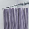 Luxury Purple Stripe Shower Curtain Polyester Waterproof Bathroom Decor for Hotel