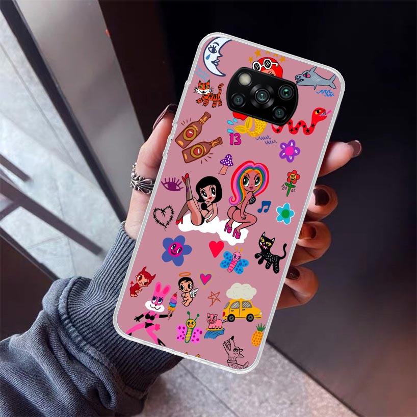 Karolg M-Manana Sera B-Bonito Phone Case For Xiaomi Poco X7 X6 X5 Pro F7 Ultra Redmi 15C 15 13 13C 12 12C 10 10A 10C 9 9A 9C 9T