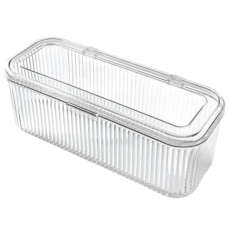 Dustproof Cosmetic Organizer: Powder Puff, Brushes, Lipstick, Sponge Storage Box for Dressing Table.