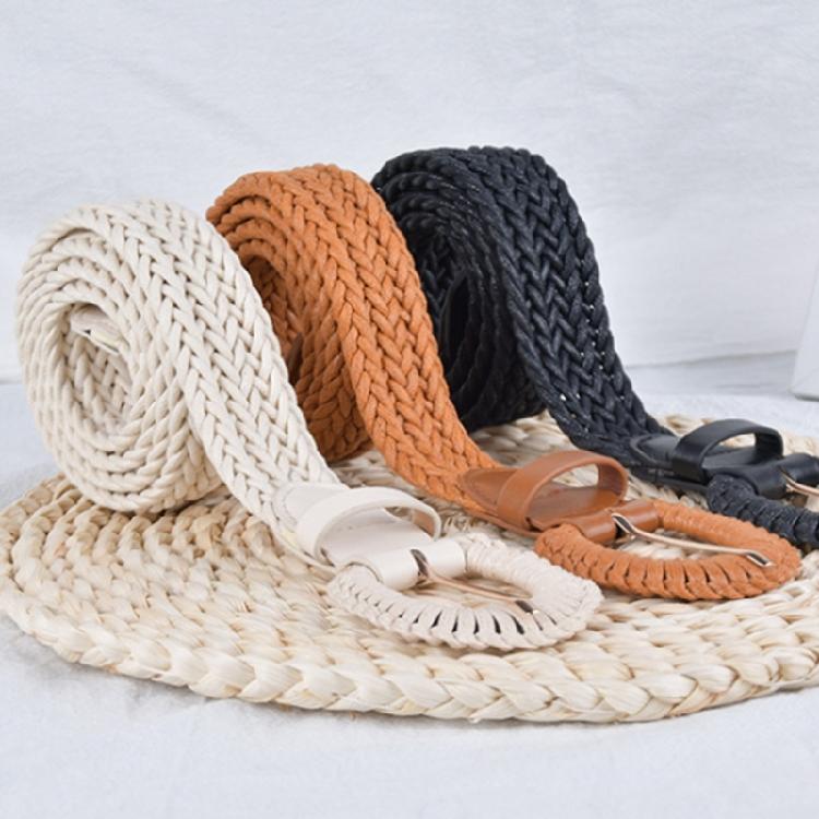 Braided Texture Belt Women Waist Belt Wide Bohemian Handmade Belts Waist Belt