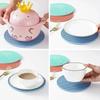 Round Heat Resistant Silicone Mat Drink Cup Coasters Insulation 13.5*13.5cm Non Slip  Placemat Kitchen Accessories Pot Holder