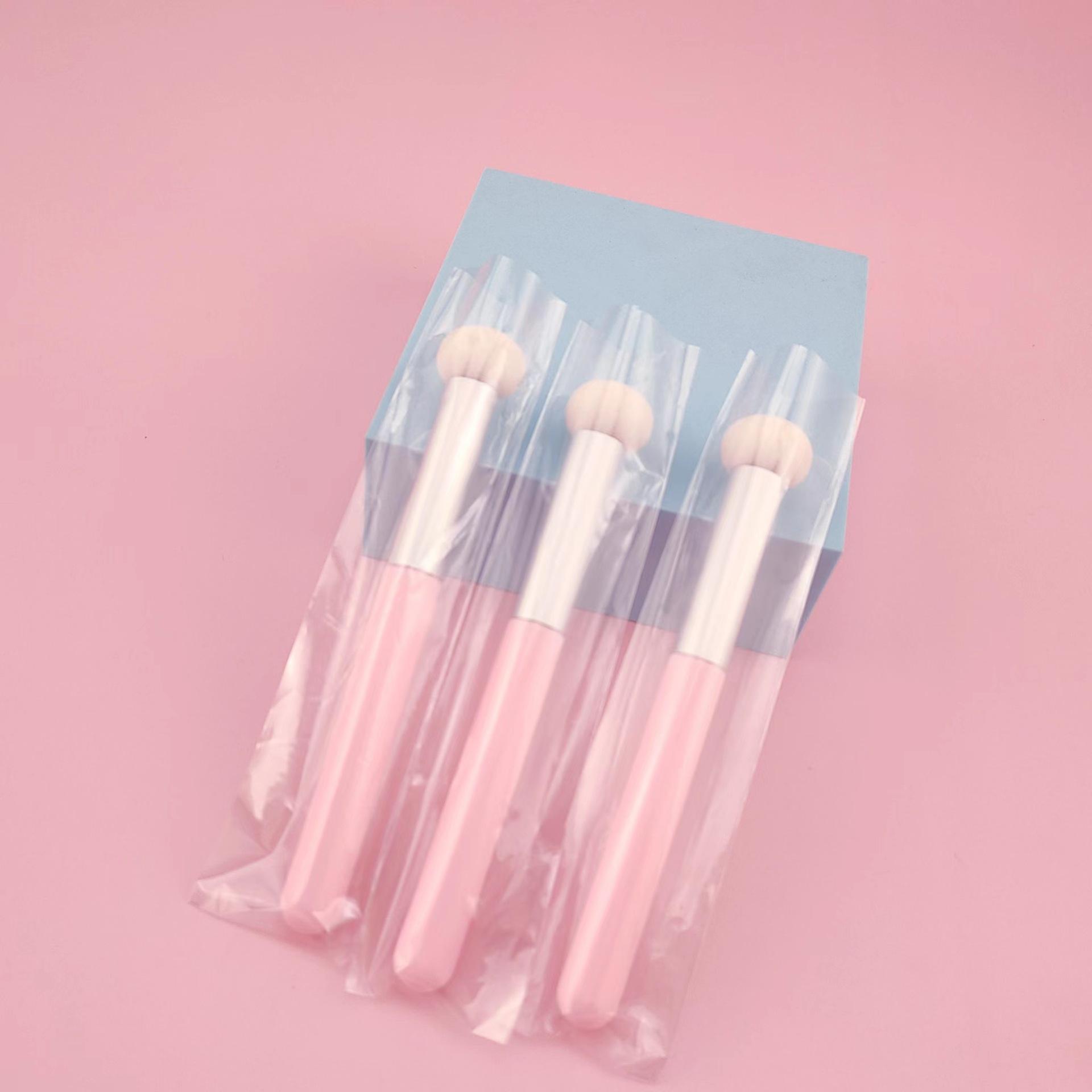 

Губка с круглой головкой, кисть для консилера, влажная и сухая кисть для макияжа Halo Dye двойного назначения, ровная и не царапающаяся кисть с грибовидной головкой 3pcs