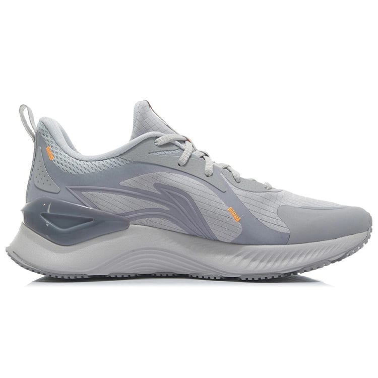 LiNing YueYing Element Shock Absorbers Slip Resistant Abrasion Resistant Breathable Low top Running Shoes Men's Gray ARHR223-3
