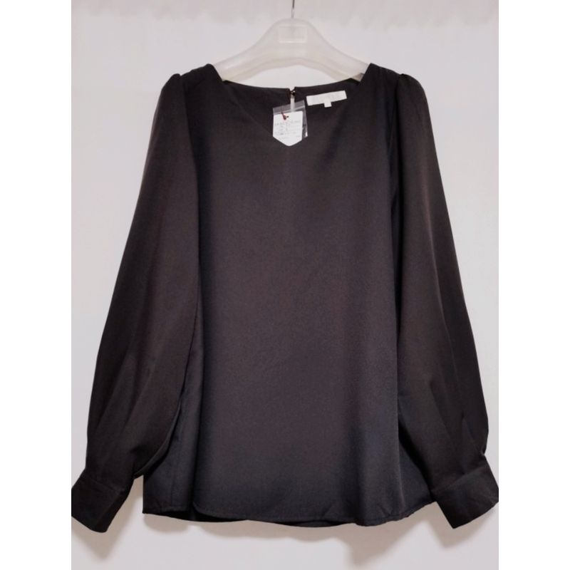 Export Daily Order Tail Goods V Neck Pullover Long Sleeves Shirt Women's Pure Color Fashion Commuter Professional Bottoming Shirt 2023 Spring Clothes