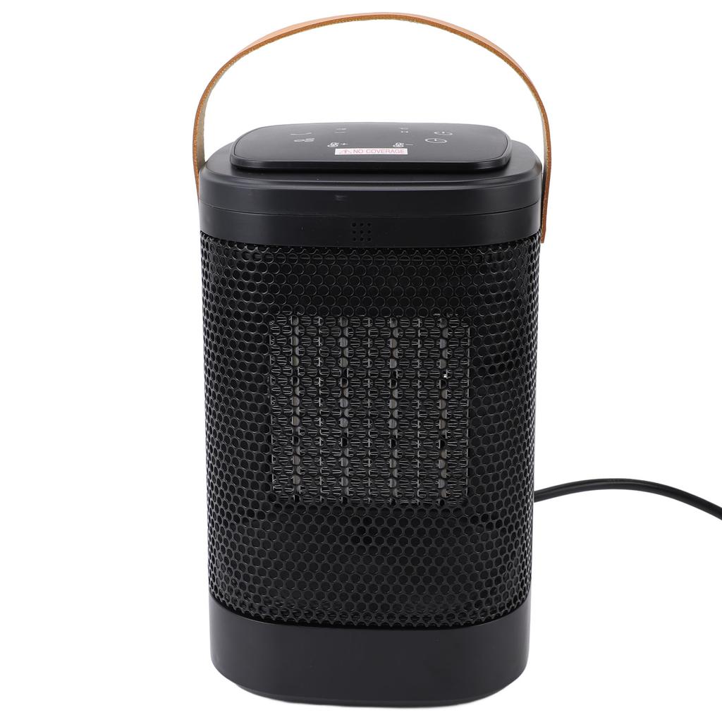 Desk Heater 1500W 5s Fast Heating 70° Oscillating 1‑12h Timer Remote Control Tip Over Prevention Spa