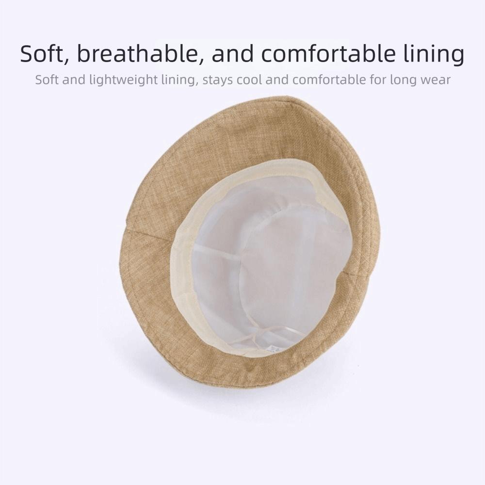 Wide Brim Summer Sun Hat Rolled Edge Basin Hat Portable Women Fisherman Hat  Ladies