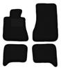 Czarne welurowe dywaniki podłogowe do: BMW 5 E28 sedan (1980-1990)