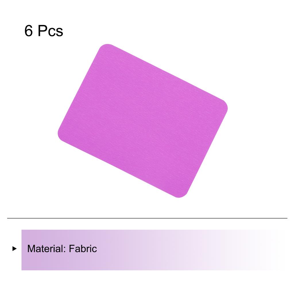 6Pcs Iron On Patches Fabric Repair Patches Iron-On Mending Fabric Lilac for Clothes Repair  Pants Bags Hole Repairing 4.9"x3.7"