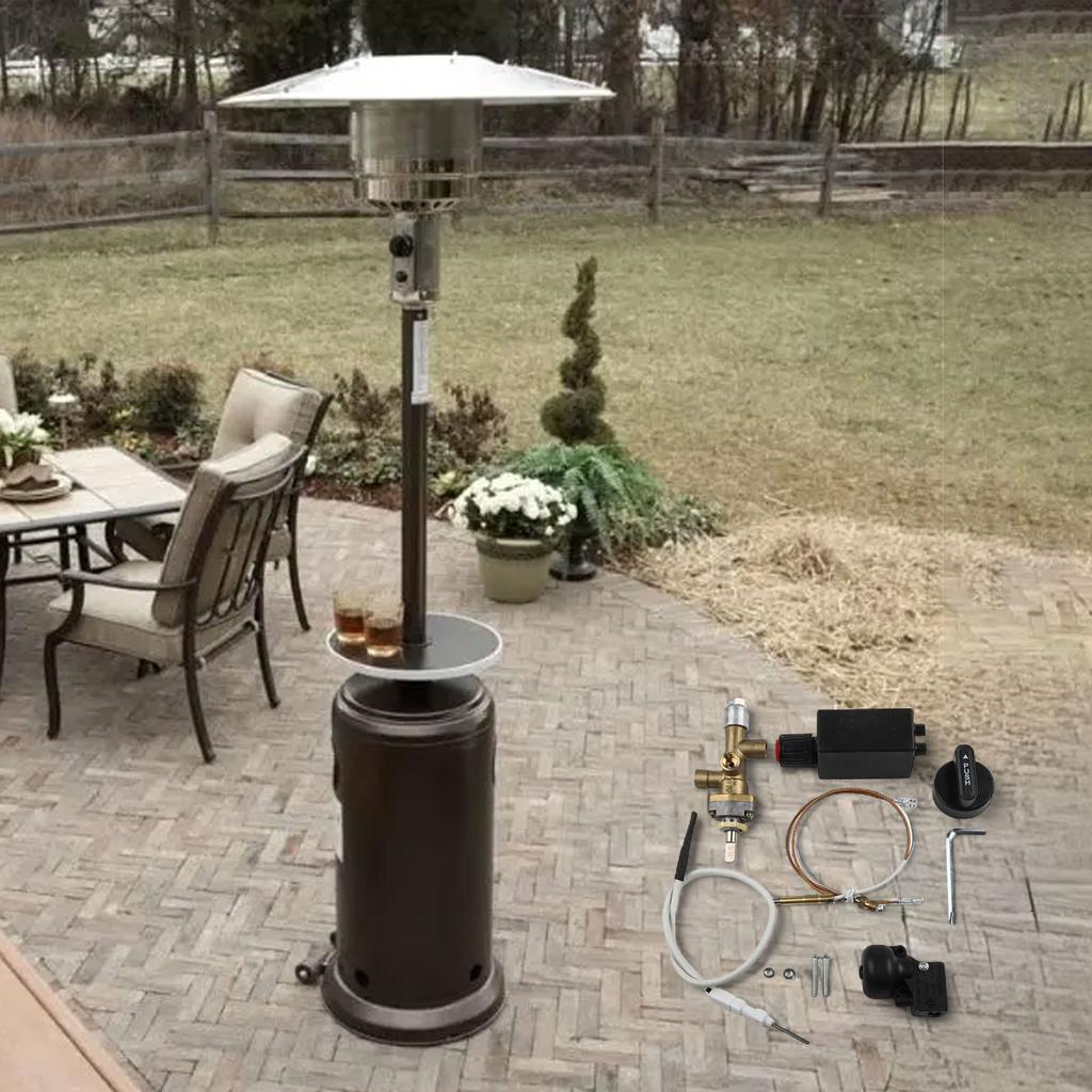 Outdoor Patio Gas Heater Replacement Parts 7pcs with Safe Control Valve