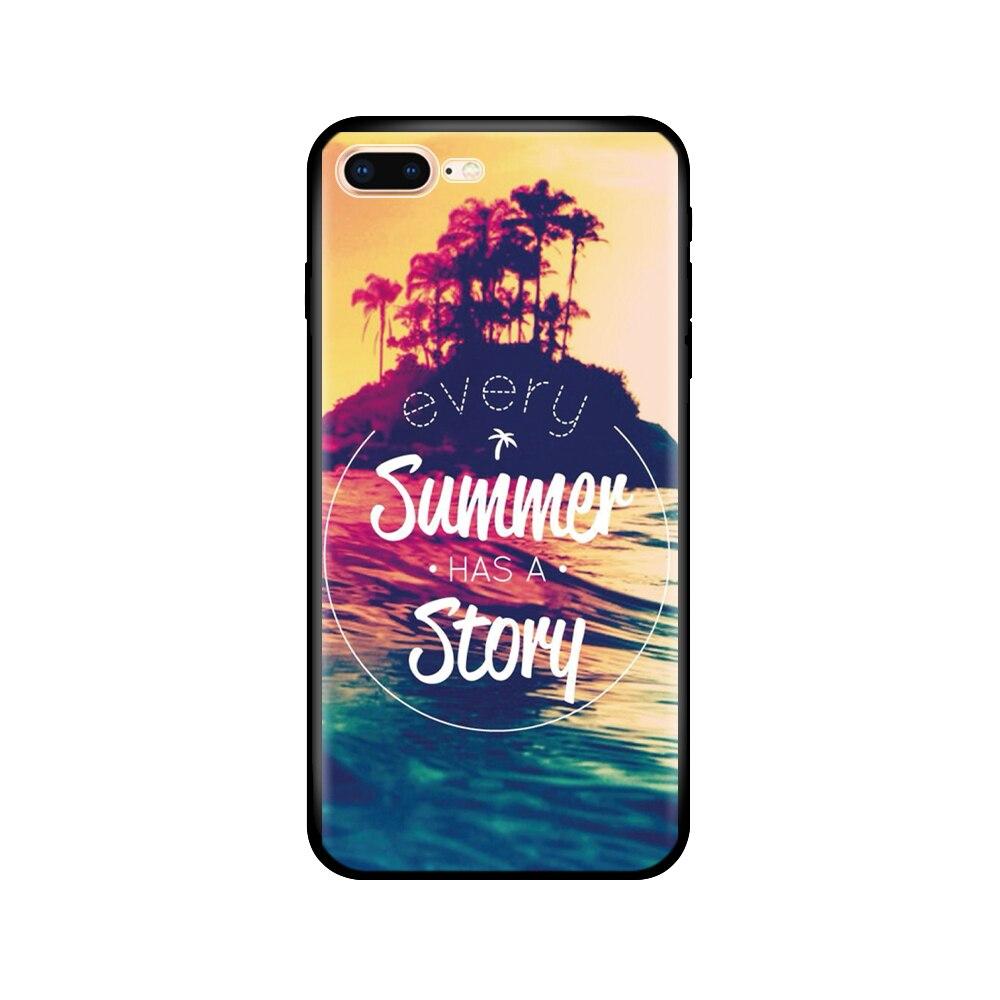 For Iphone 7 8 Case Silicon Soft Tpu Shell Cover For Apple iPhone 7 8 Plus Bag Funda Coque Etui Bumper Paiting Black Tpu Case