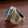Six-character Mantra Ethnic Style Ring Open Luck Rotatable Finger Ring  Jewelry Accessories