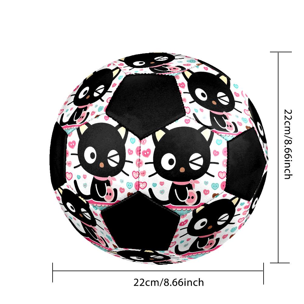 Chococat Soccer Ball Colorful All Ages Machine Stitched PVC Competition Ready Durable High-Bounce.SIZE5