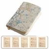 Flower Pattern Jewelry Storage Bag with Zipper Grid Storage Jewelry Organizer Multi-layer Space Saving Notebook Jewelry Handbag