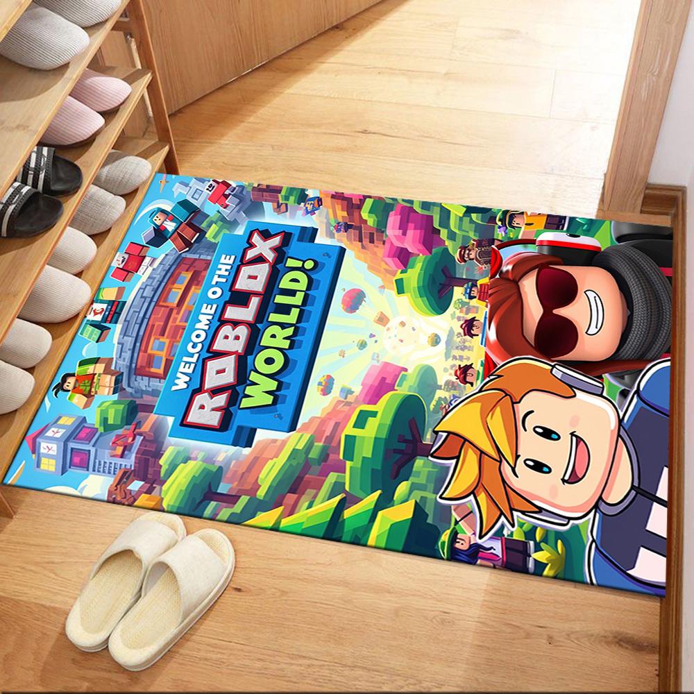 Roblox 423 Floor Rug Office Rug Perfect for Dormitory Entryway Outdoor Foyer Anti-slip Rug Anime Office Decor Perfect Gift for Friends & Family