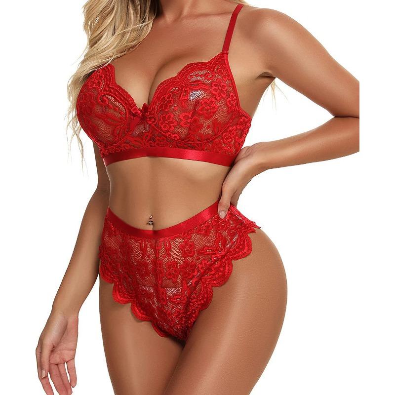 Новый сексуальный костюм кружевное трехточечное сексуальное нижнее белье S