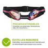 Ceinture de running - WANTALIS - Universelle - Étanche - 2 Poches - Rose