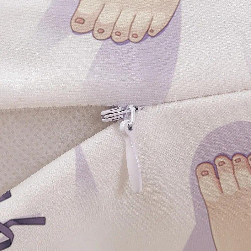 Spill Genshin Impact Dakimakura Ganyu Cosplay Putetrekk Gan yu Kosekropp-putetrekk Otaku Kaste Sengeputetrekk Ferskenhud