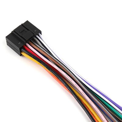 Universal Power Horn Wire Plug 16 Pins Car Audio Wiring Harness Adapter Plug Auto Stereo Connector For Radio Cd Dvd