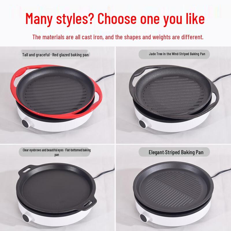 Cast Iron Induction Grill Pan