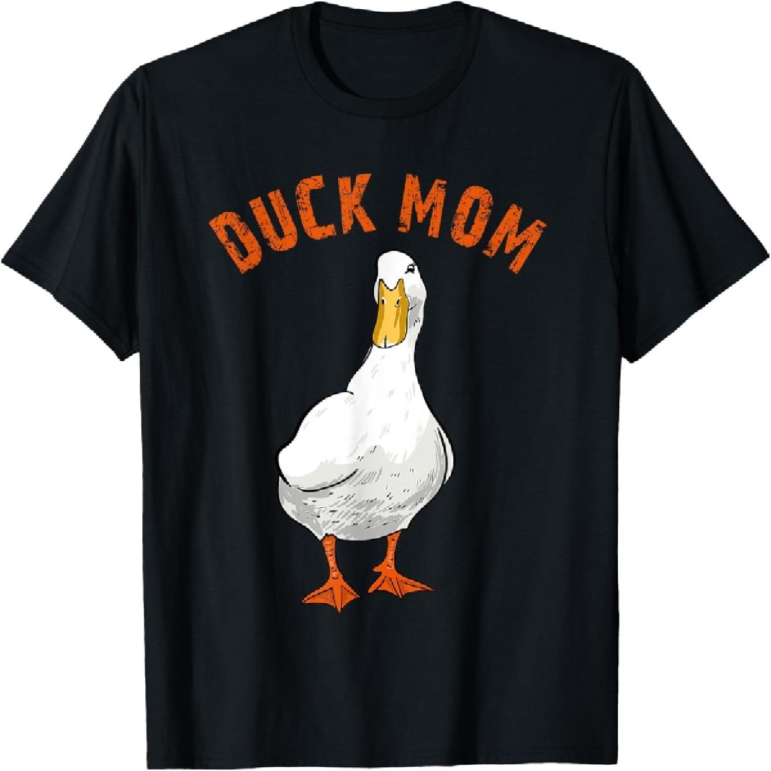 Cute Duck Mom Lover Illustration Gift Duck Owner Gifts T-Shirt XXXXXL разноцветный